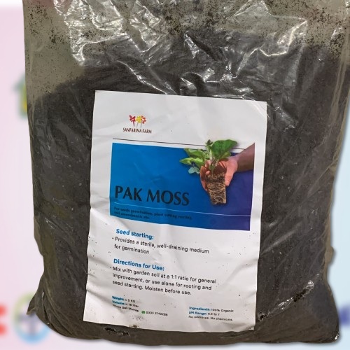 Pak Moss 5KG Best Peatmoss with perlite for all seedlings to grow with power You can use it in seedling trays Hortimed PeatMoss Substrate